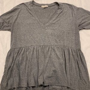 Gray baby doll shirt